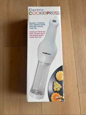 Salton White Electric Cookie Press